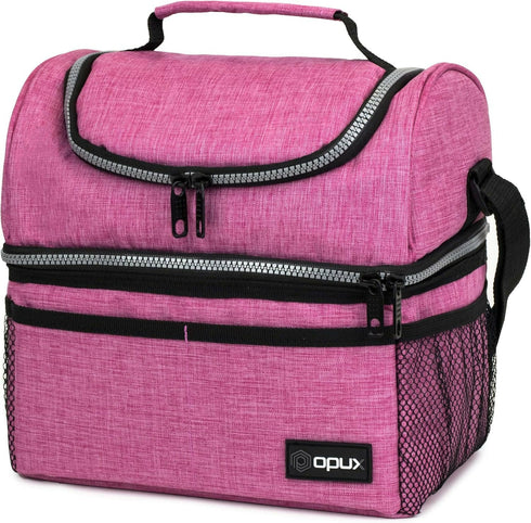 Thermal Insulated Dual Compartment Lunch Bag for Men And Women